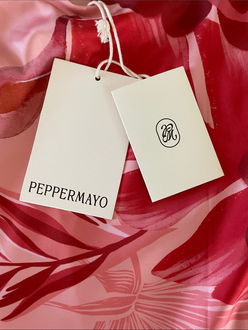 Peppermayo Pink & Red Floral Satin Maxi Dress - Picture 4 of 6